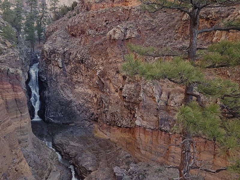Bandelier contains over 70 miles of hiking trails, including the Falls Trail,  that explore the varied landscapes and ecosystems of the Pajarito Plateau.