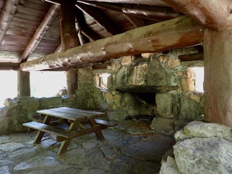 Inside look at shelter pavilion 