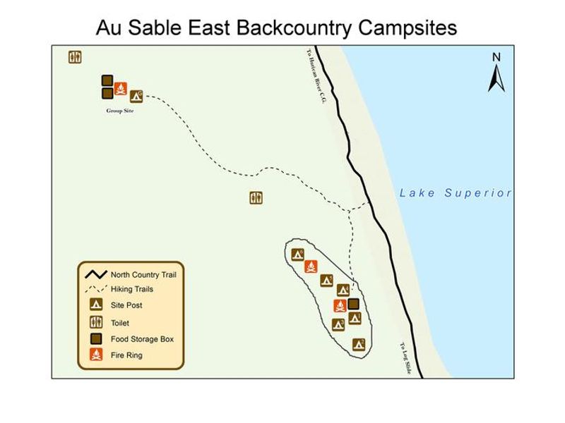 Au Sable Backcountry Campsites