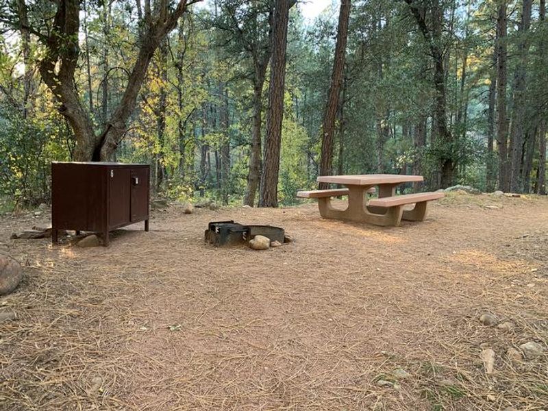 Example of standard campsite.