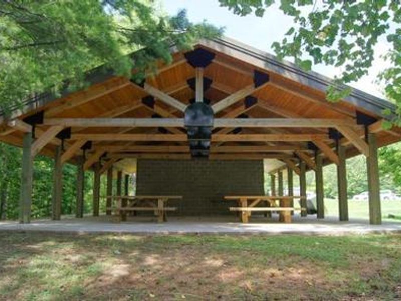 Picnic pavilion at day use area