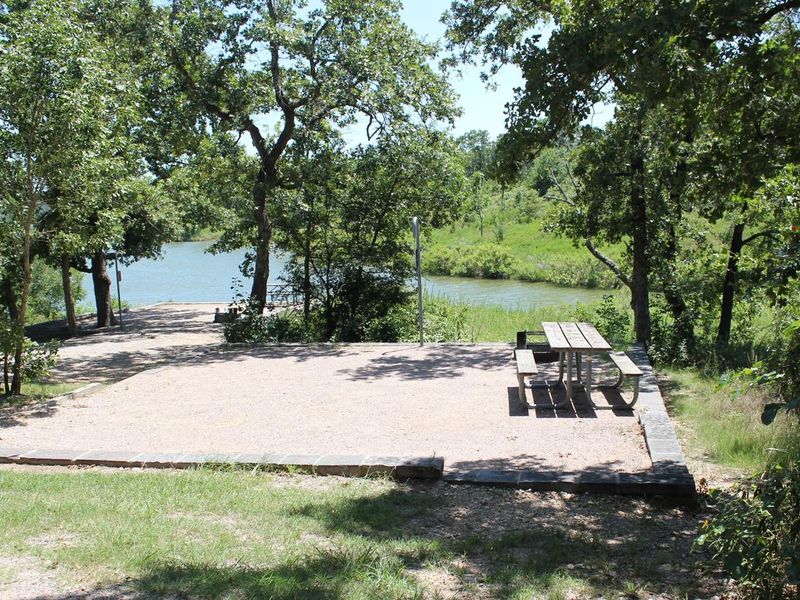 A campsite at The Point Campground