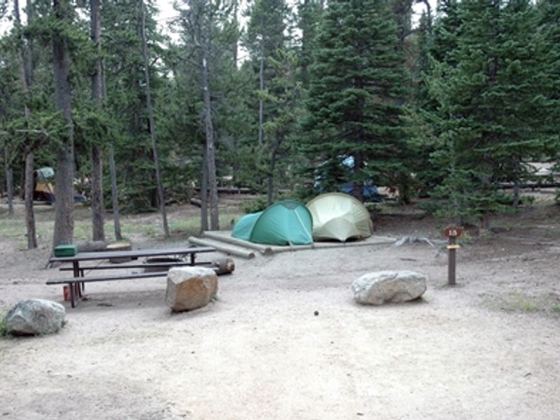 Longs Peak has a variety of campsite sizes.