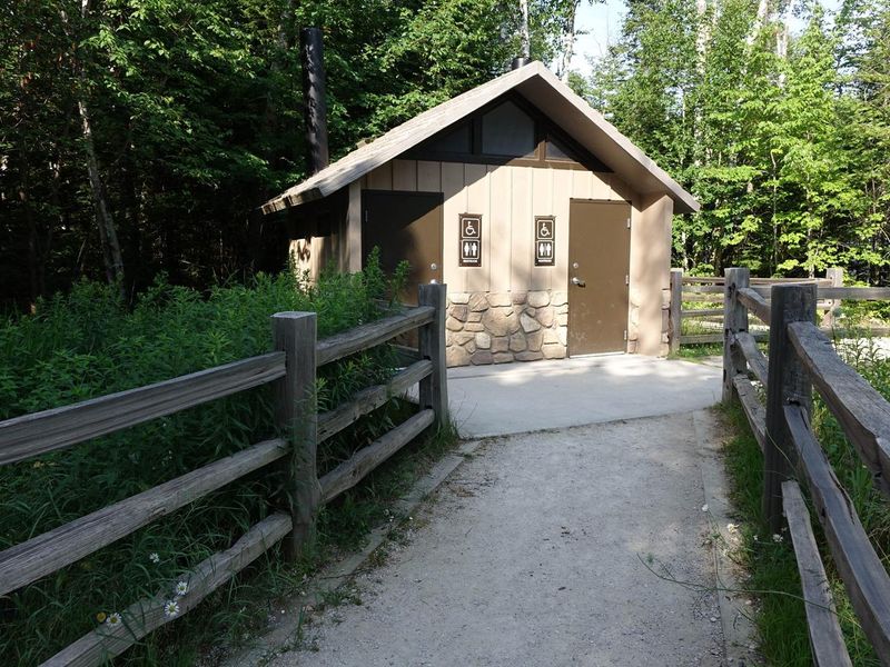 Pictured of Bathroom and the walkway