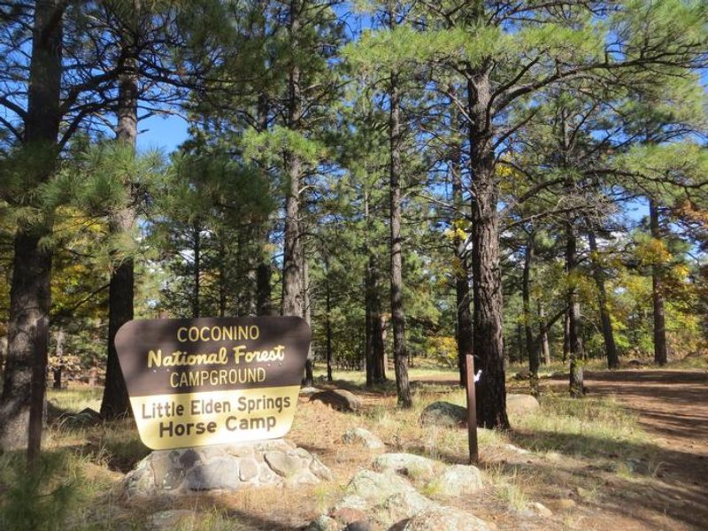 Little Elden Springs Horse Camp Entrance Sign
