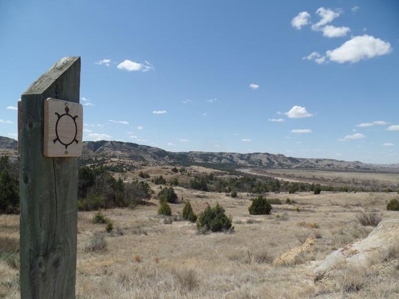 View of the Little Missouri River from the Maah Daah Hey trial. 